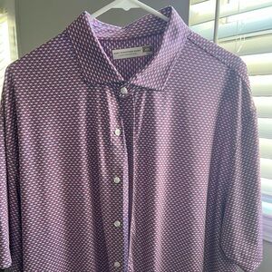 Hart Schaffner Marx luxury performance short sleeve shirt button down